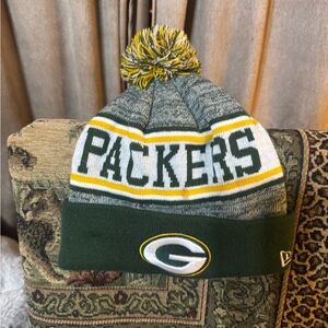 New Era Green Bay Packers Green and Yellow Knit Hat